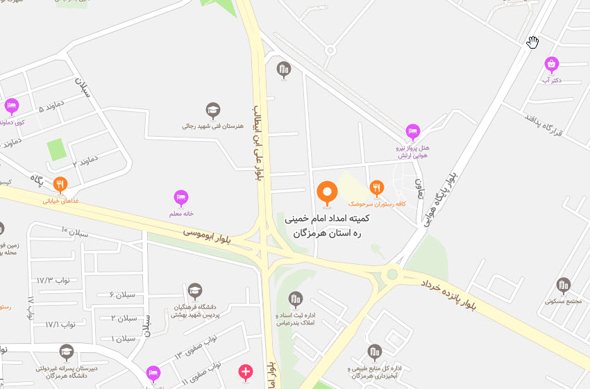 نقشه هرمزگان